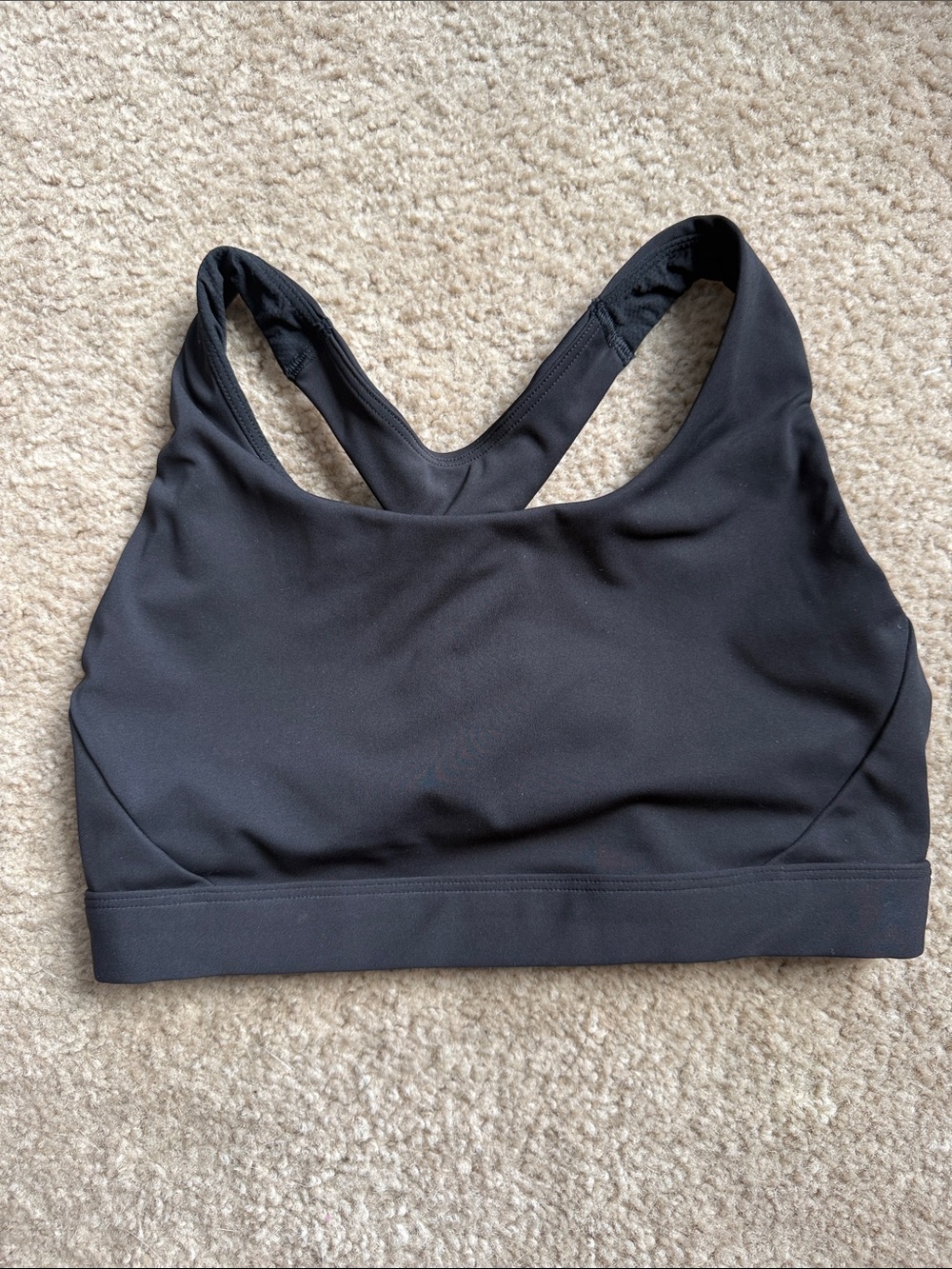 Athleta Black Racerback Sports Bra - Supportive Everyday Wear